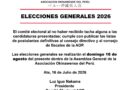 𝗘𝗟𝗘𝗖𝗖𝗜𝗢𝗡𝗘𝗦 𝗚𝗘𝗡𝗘𝗥𝗔𝗟𝗘𝗦 𝗔𝗢𝗣 𝟮𝟬𝟮6