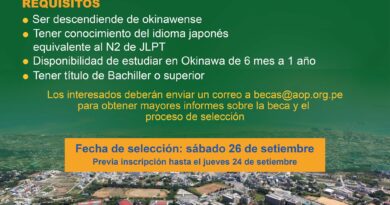 ¡Oportunidad de beca para descendientes de Okinawenses!