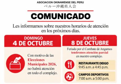 Informamos a nuestros asociados, usuarios y público en general sobre nuestros horarios de atención durante los próximos días.